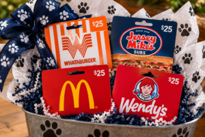 Faster Food Gift Card Basket
